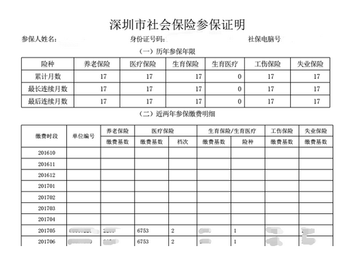 2022年深圳社保卡办理之如何打印社保参保证明清单？(图3)